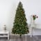 7.5ft. Pre-Lit Rocky Mountain Spruce Artificial Christmas Tree with Pinecones, Clear LED Lights